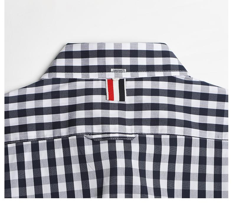 Thom Browne Couple plaid shirt