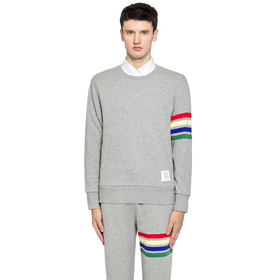 Thom Browne Rainbow Four-Stripe Hoodie