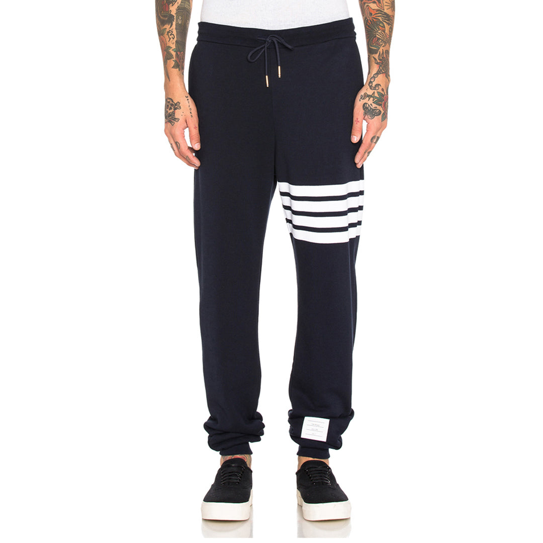 Thom Browne 4-Bar Stripe Cotton Sweatpants