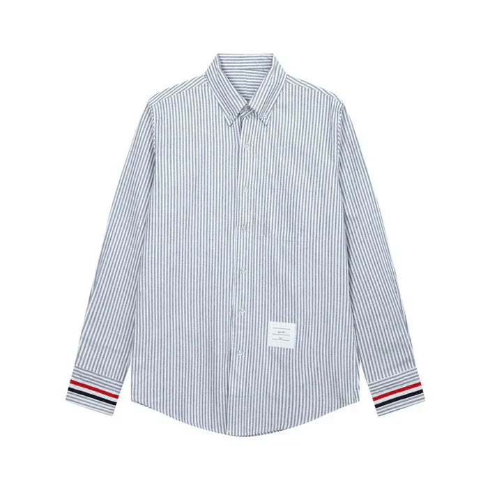 Thom Browne Spring Summer Men's Striped Long Sleeve Shirt