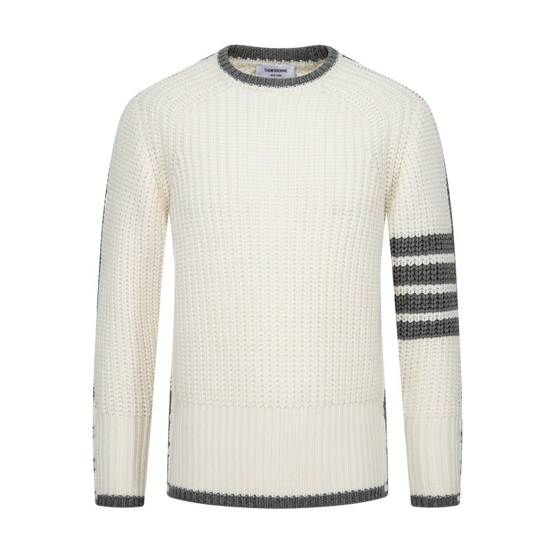 Thom Browne Classic Couples Cotton Knit Cardigan