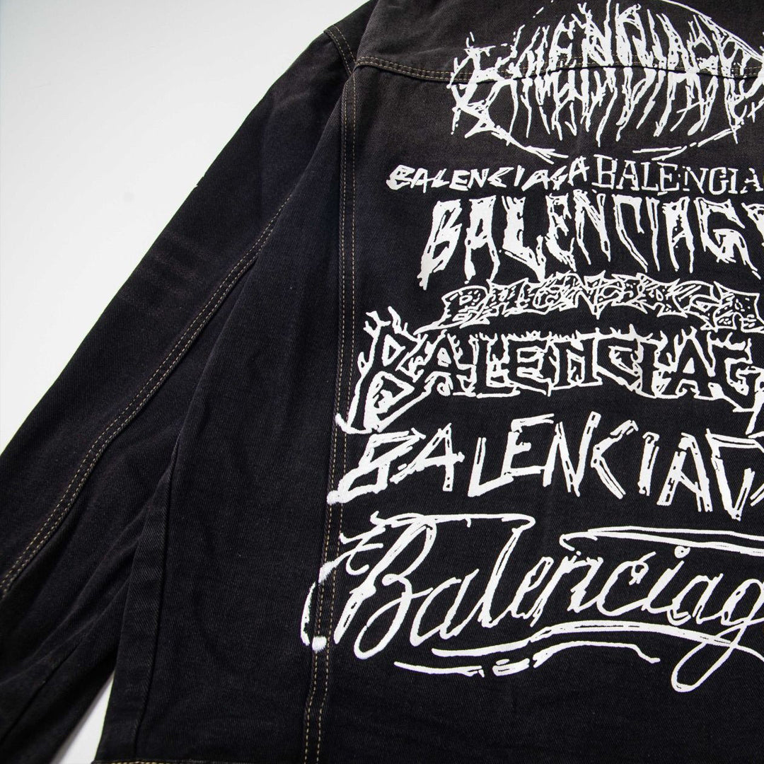 Balenciaga logo Black Jacket