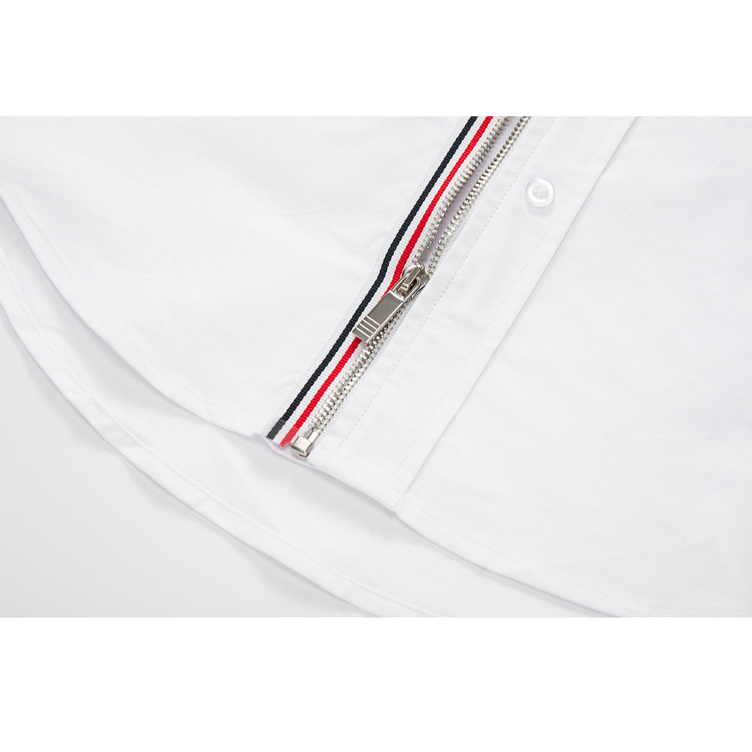 Thom Browne Men's Hooded Cotton Shirt