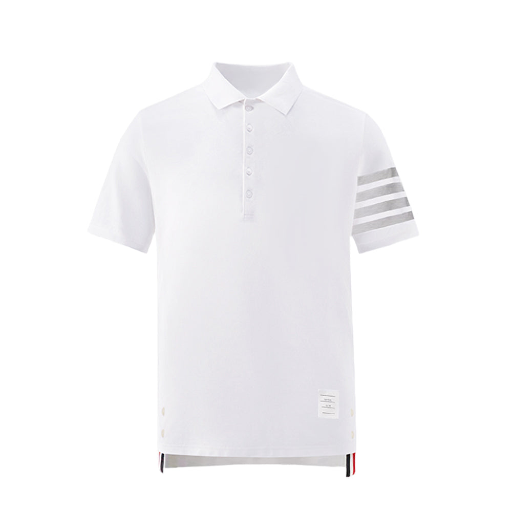 4-Bar Signature Cotton Polo Shirt