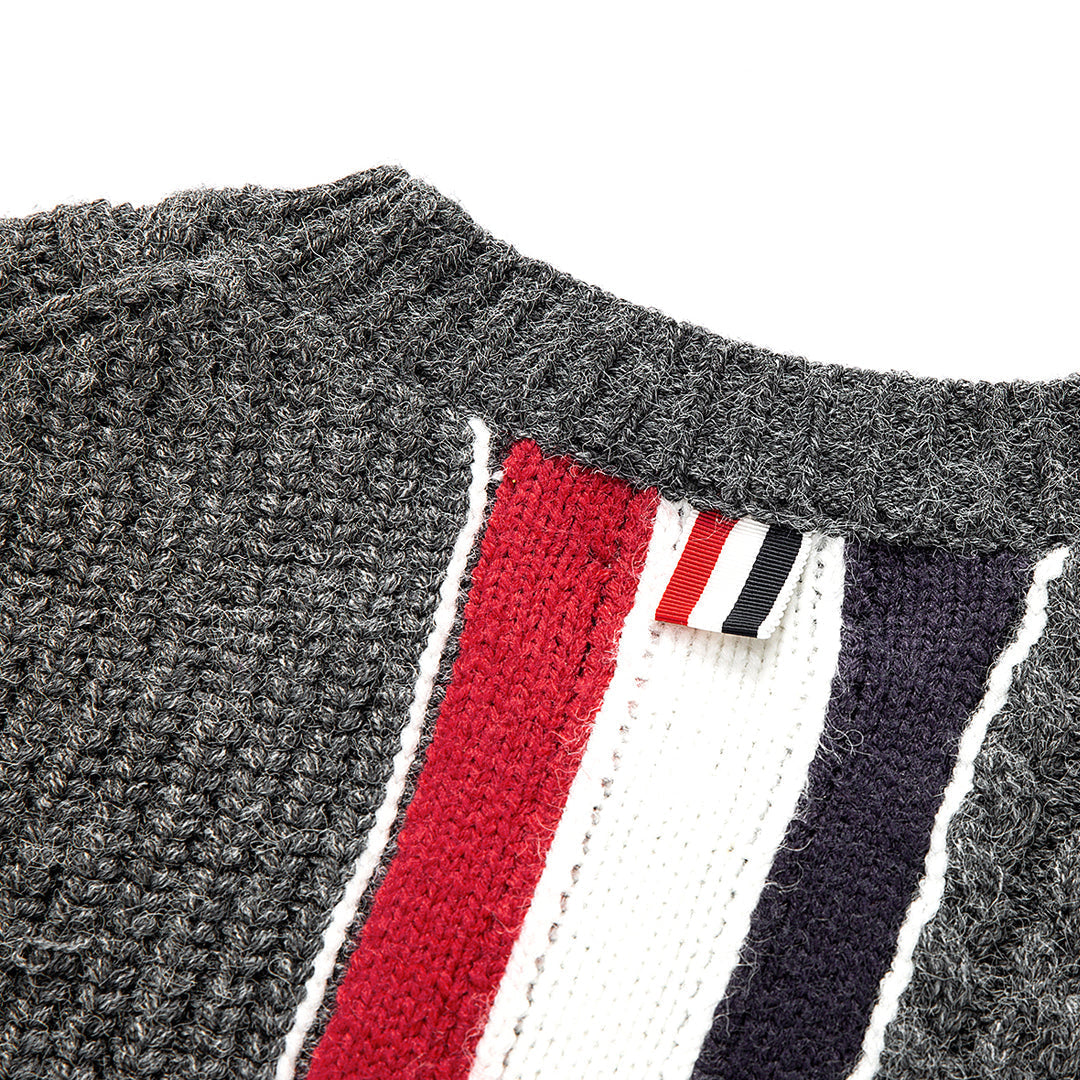 Thom Browne 2026SS Couples Knitwear - Unisex Cotton Cardigan