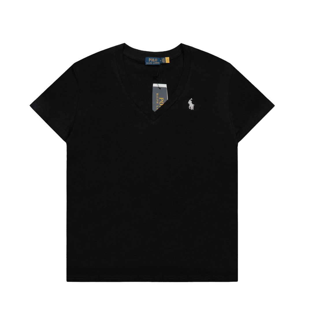 Ralph Lauren Women's Cotton V-neck T-shirt