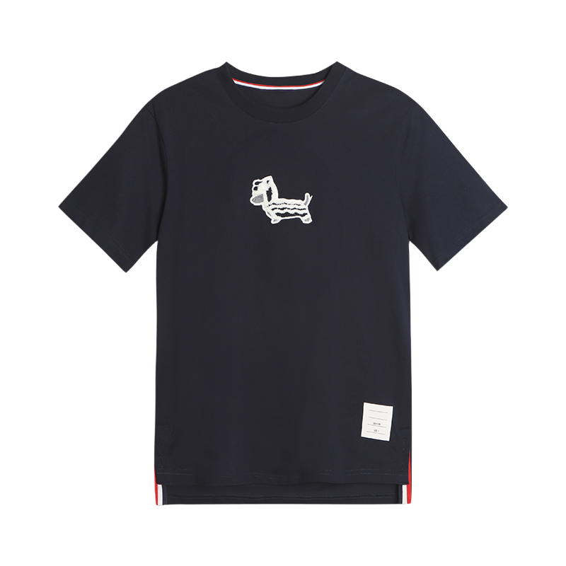 Puppy Embroidered Cotton T-Shirt