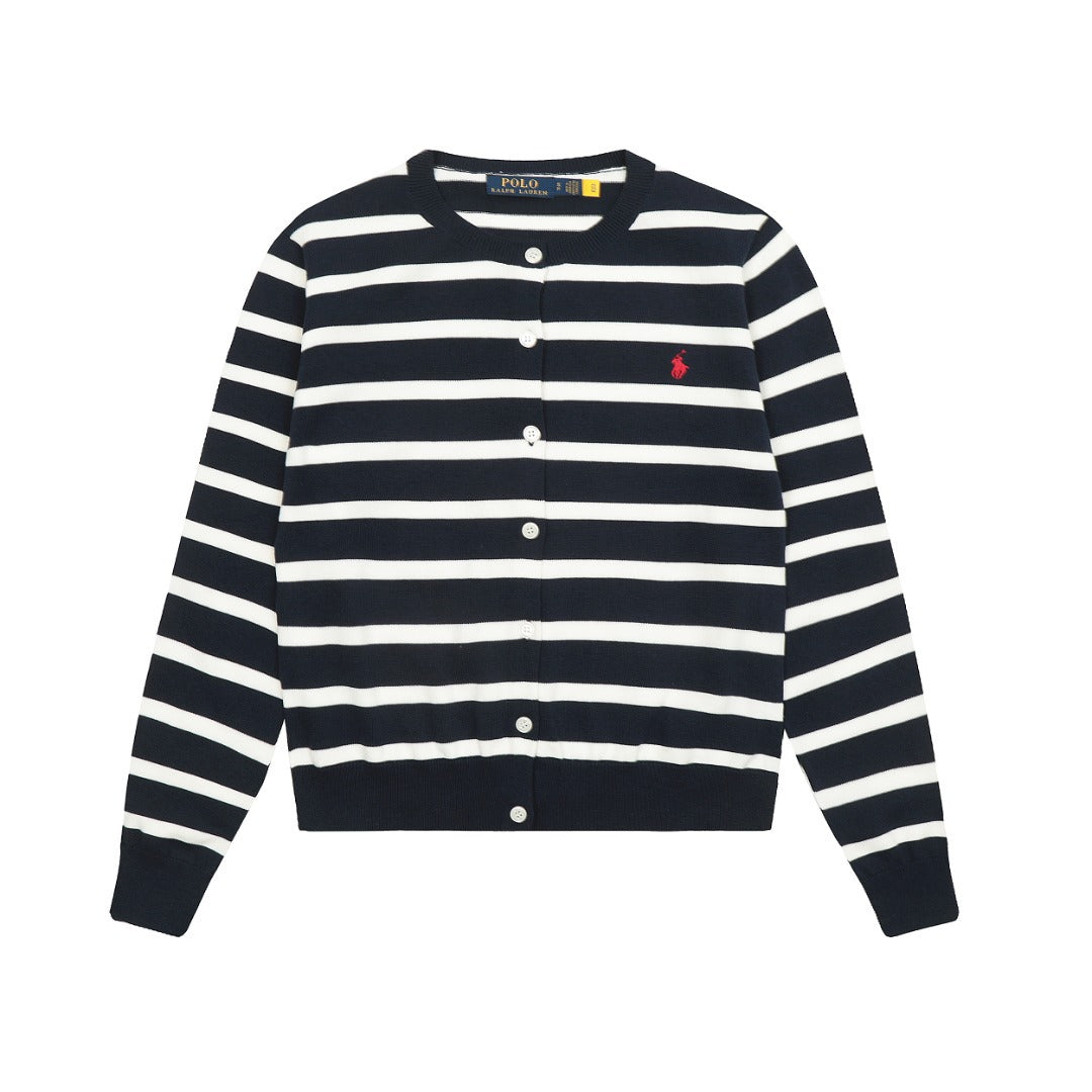 Ralph Lauren Women's Stripe Knit Cardigan