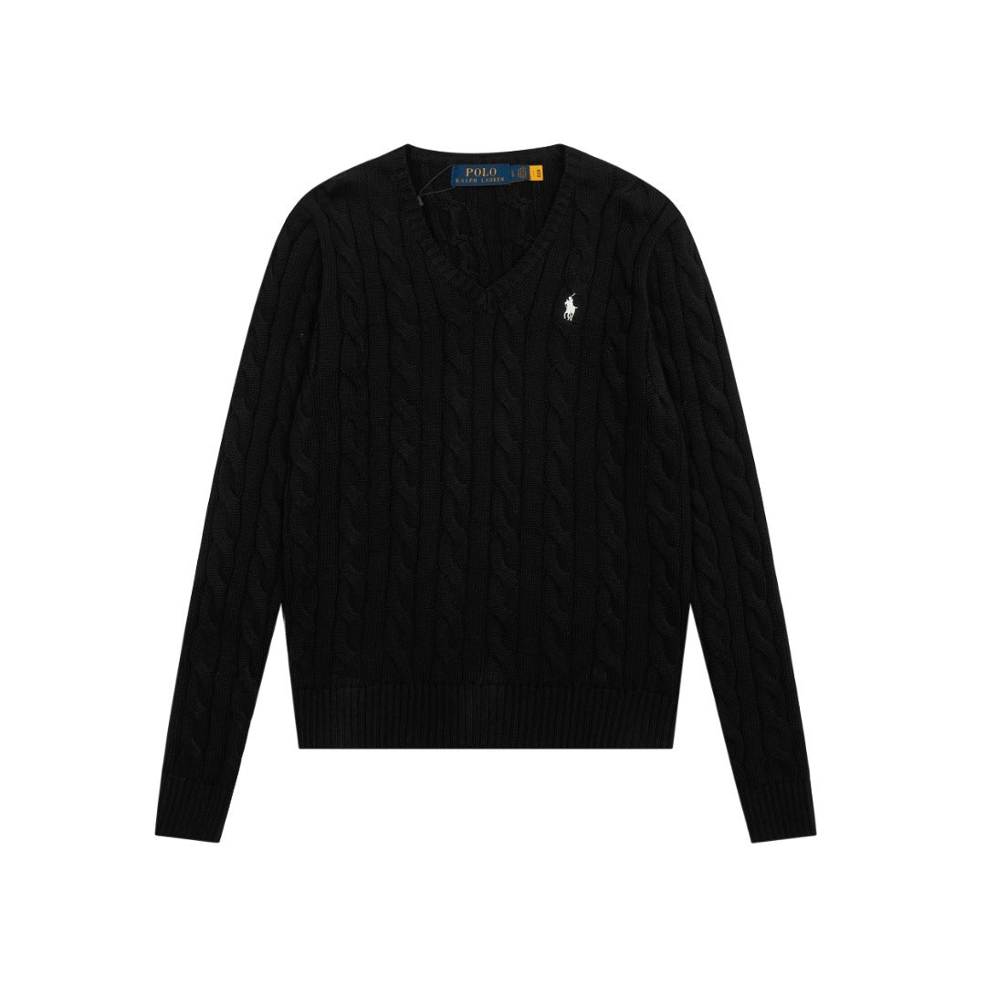 Ralph Lauren Women's Cable Knit Cotton Sweater