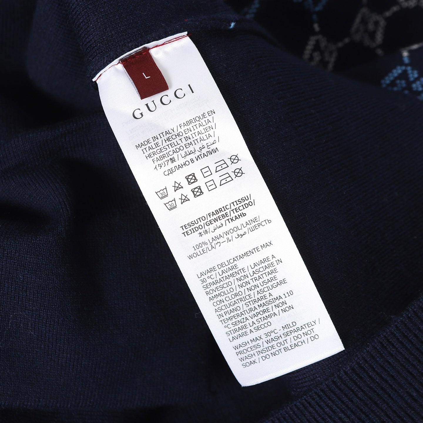 Gucci Reversible GG Wool Apparel