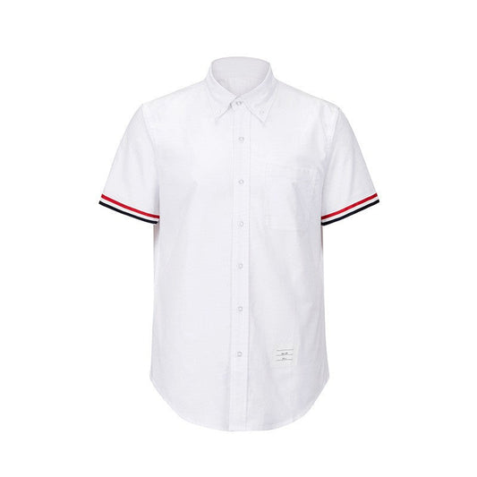 Thom Browne Spring Summer Unisex Zipper Short Sleeve Shirt