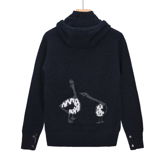 Thom Browne Duck Jacquard Sweater Jacket