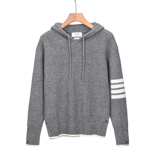 Thom Browne Classic Hooded Sweater - Premium Cotton Knit