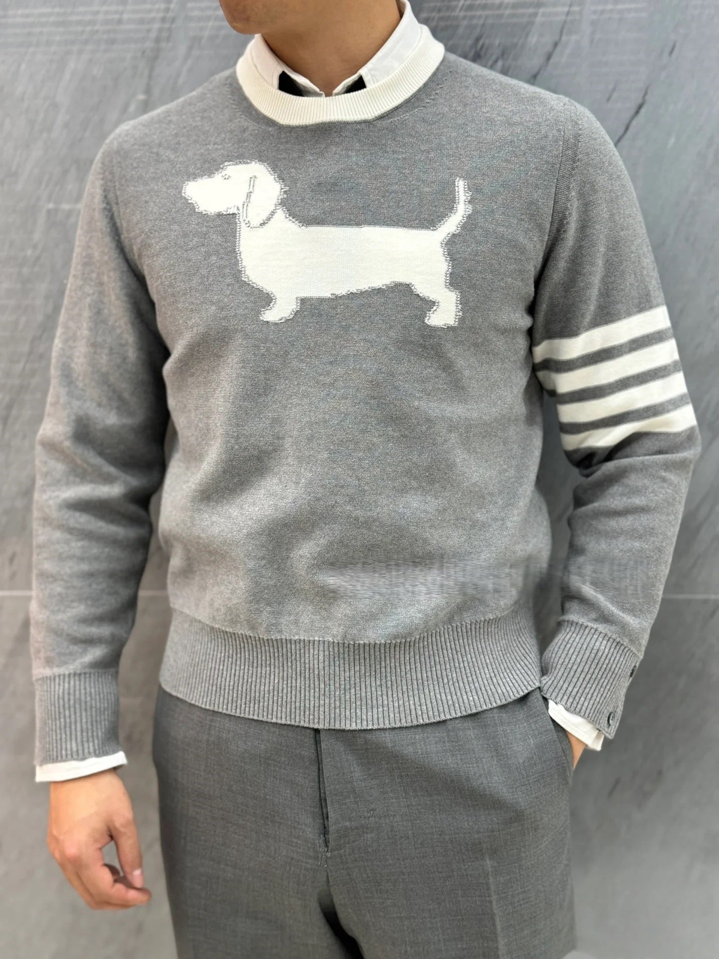 Thom Browne Puppy Crew Neck Sweater
