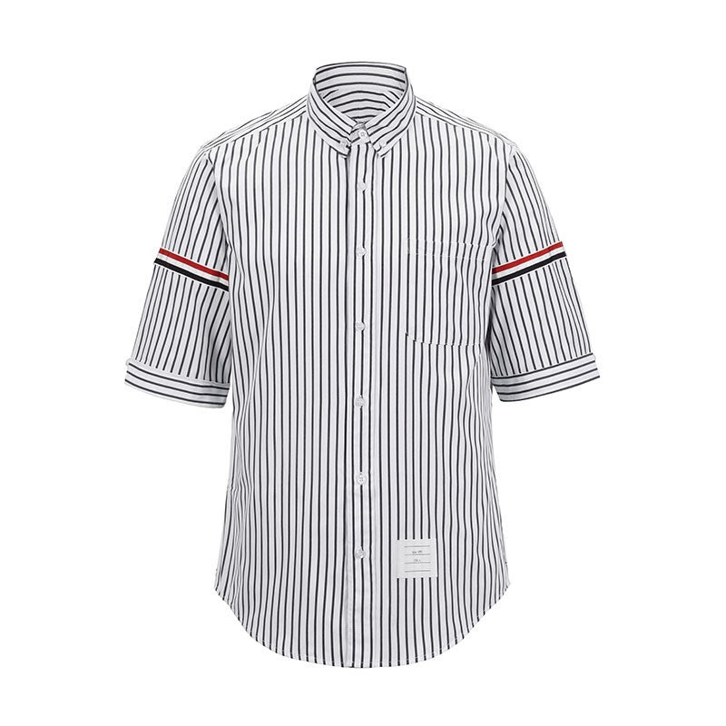 Thom Browne Spring Summer Unisex Pocket Webbing Short Sleeve Shirt