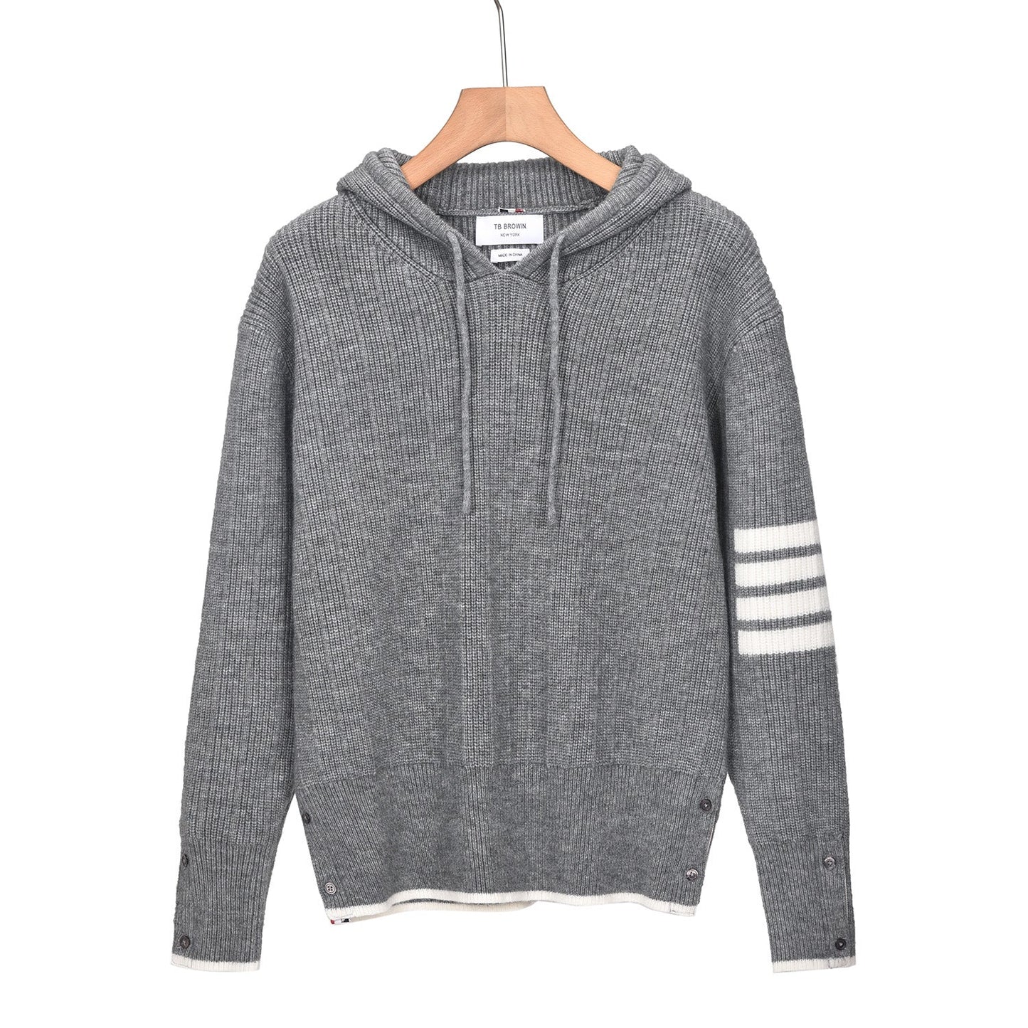 Thom Browne Classic Hooded Sweater - Premium Cotton Knit
