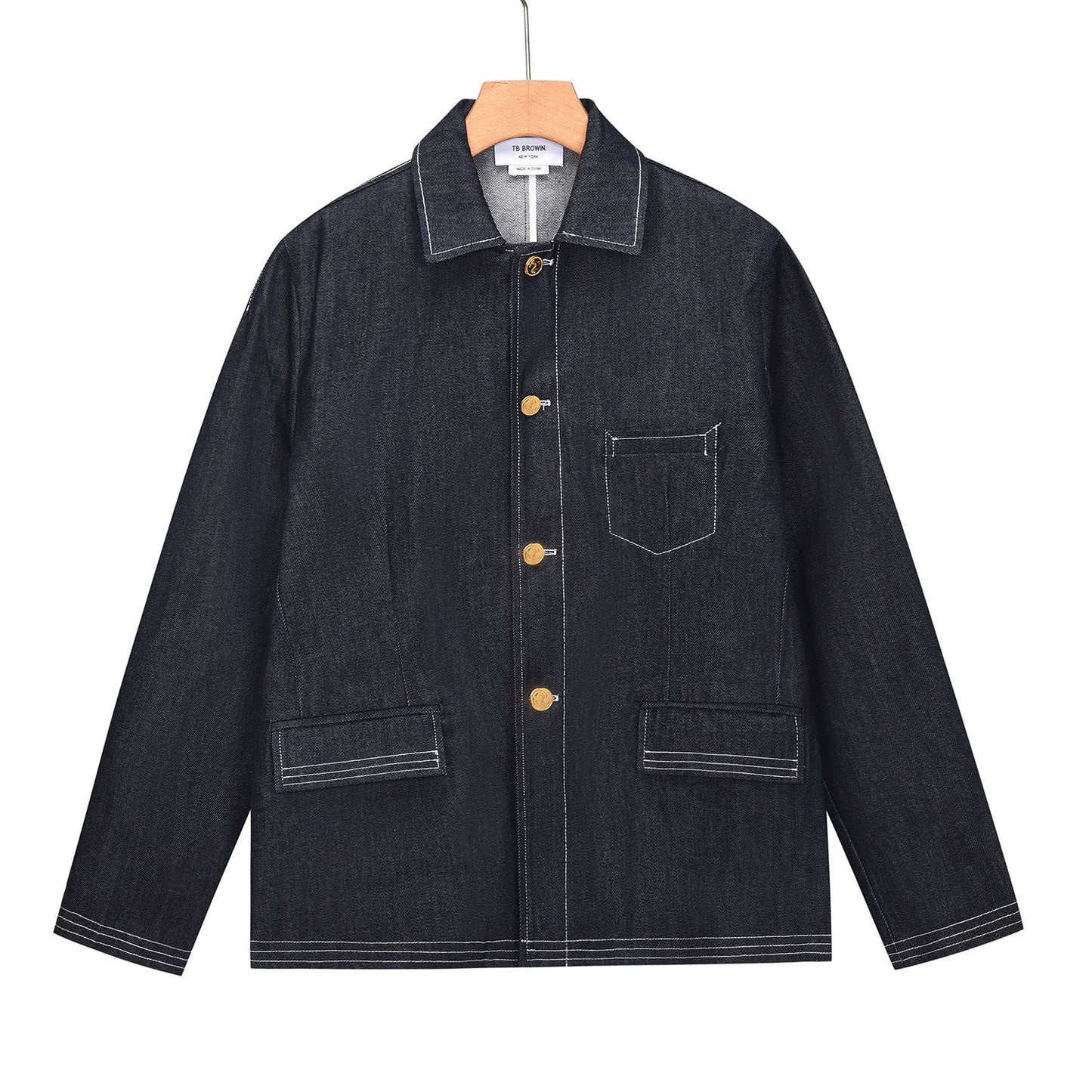 Thom Browne denim lapel jacket