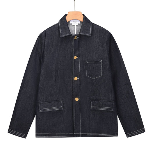 Thom Browne denim lapel jacket
