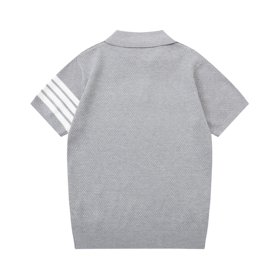 Classic Four-Bar Stripe Polo Tee