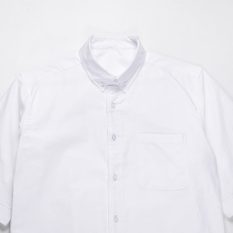Thom Browne Spring Summer Men's White Short Sleeve Shirt