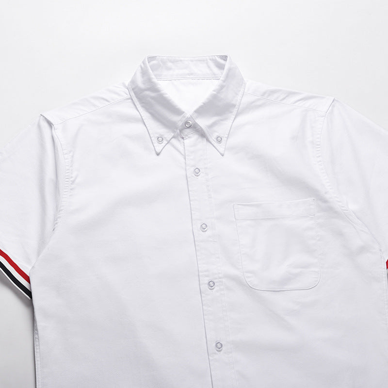 Thom Browne Spring Summer Unisex Zipper Short Sleeve Shirt