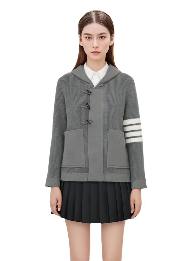 Thom Browne Unisex Chunky Knit Jacket