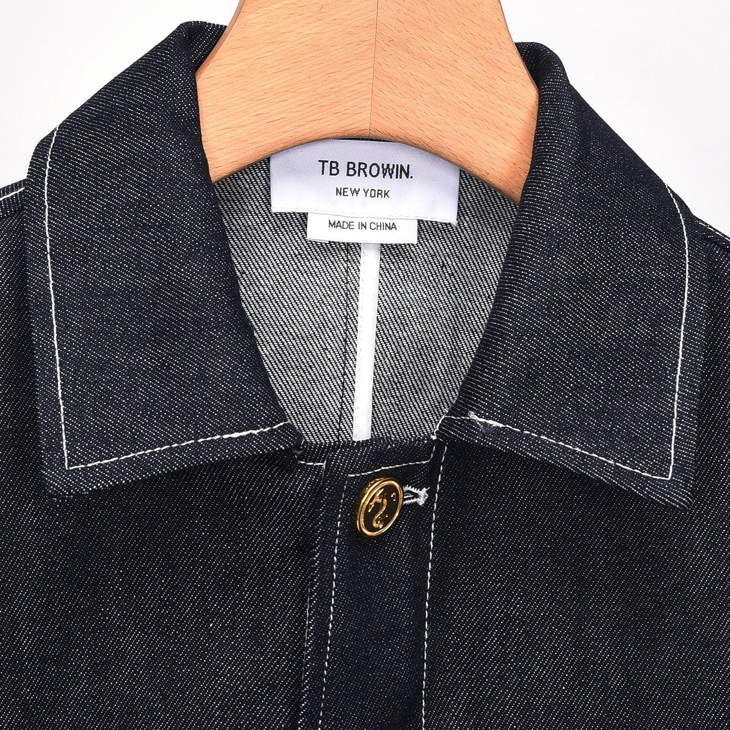 Thom Browne denim lapel jacket