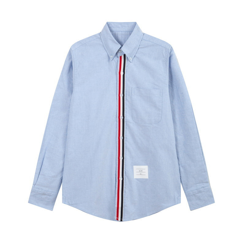 Thom Browne Spring Summer Men's Placket Ribbon Shirt