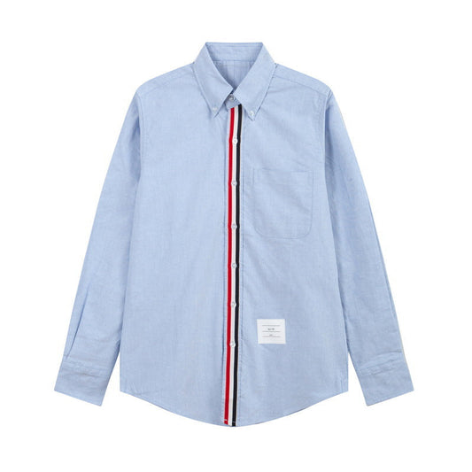 Thom Browne Spring Summer Men's Placket Ribbon Shirt