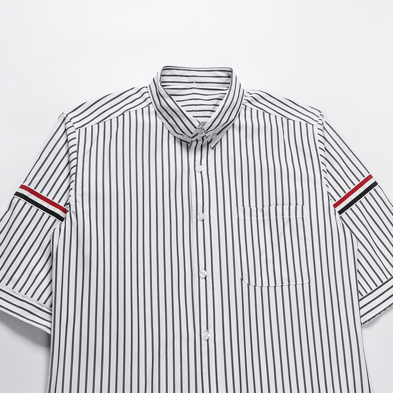 Thom Browne Spring Summer Unisex Pocket Webbing Short Sleeve Shirt