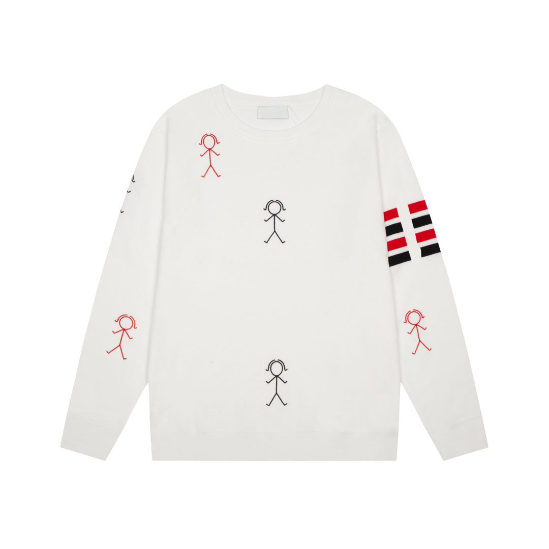 2025SS Stickman embroidered sweater