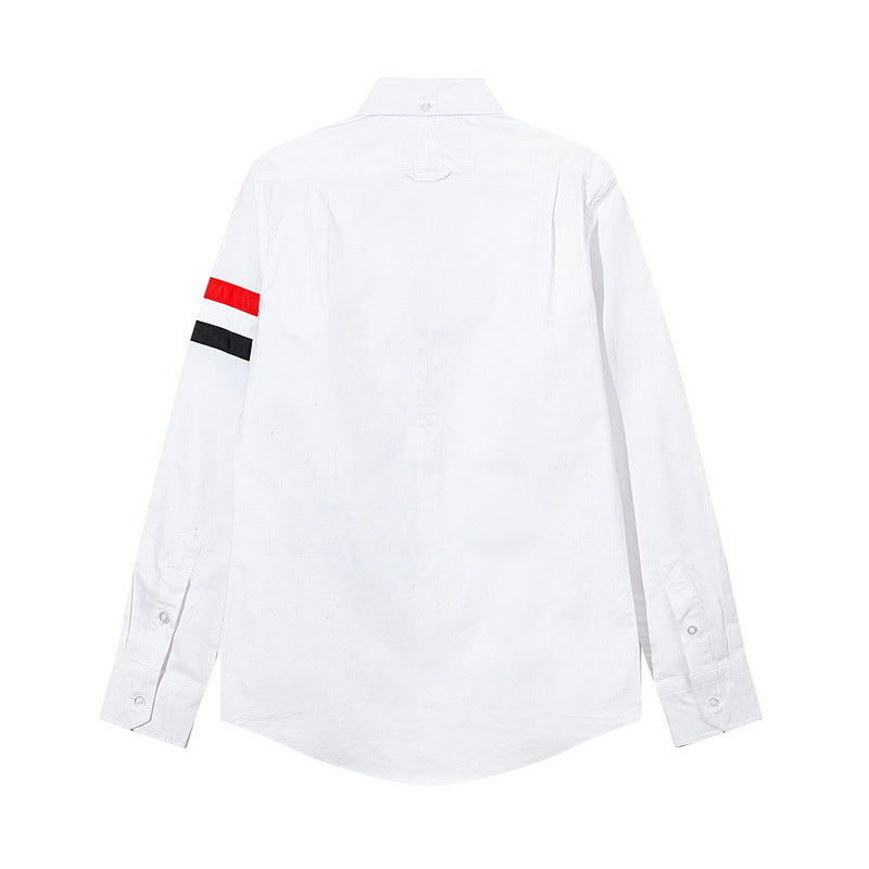 Thom Browne  Spring Summer Men's White Shirt with Ribbon Detail