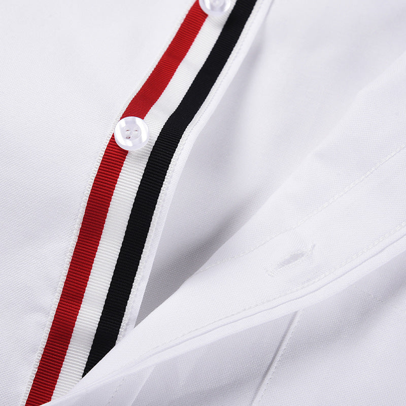 Thom Browne Spring Summer Men's White Short Sleeve Shirt