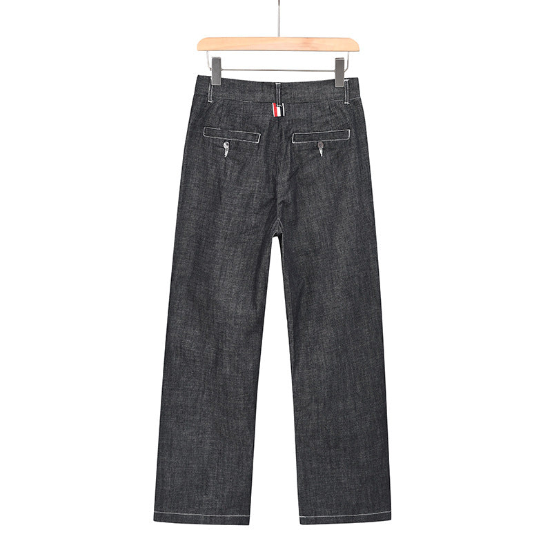 Thom Browne Men's Classic Straight Leg Jeans
