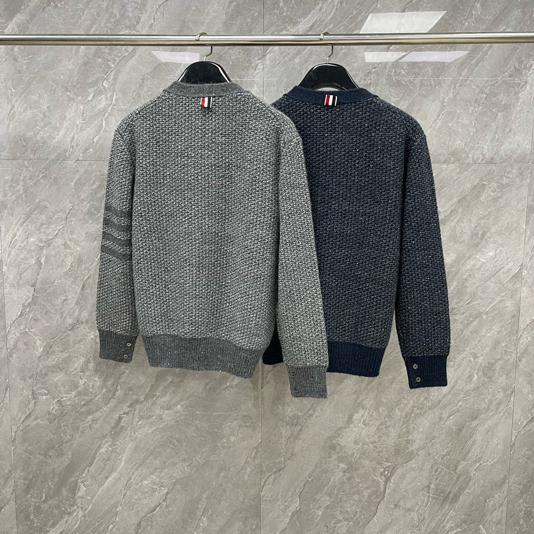 Thom Browne Snowflake Chunky Knit Cardigan