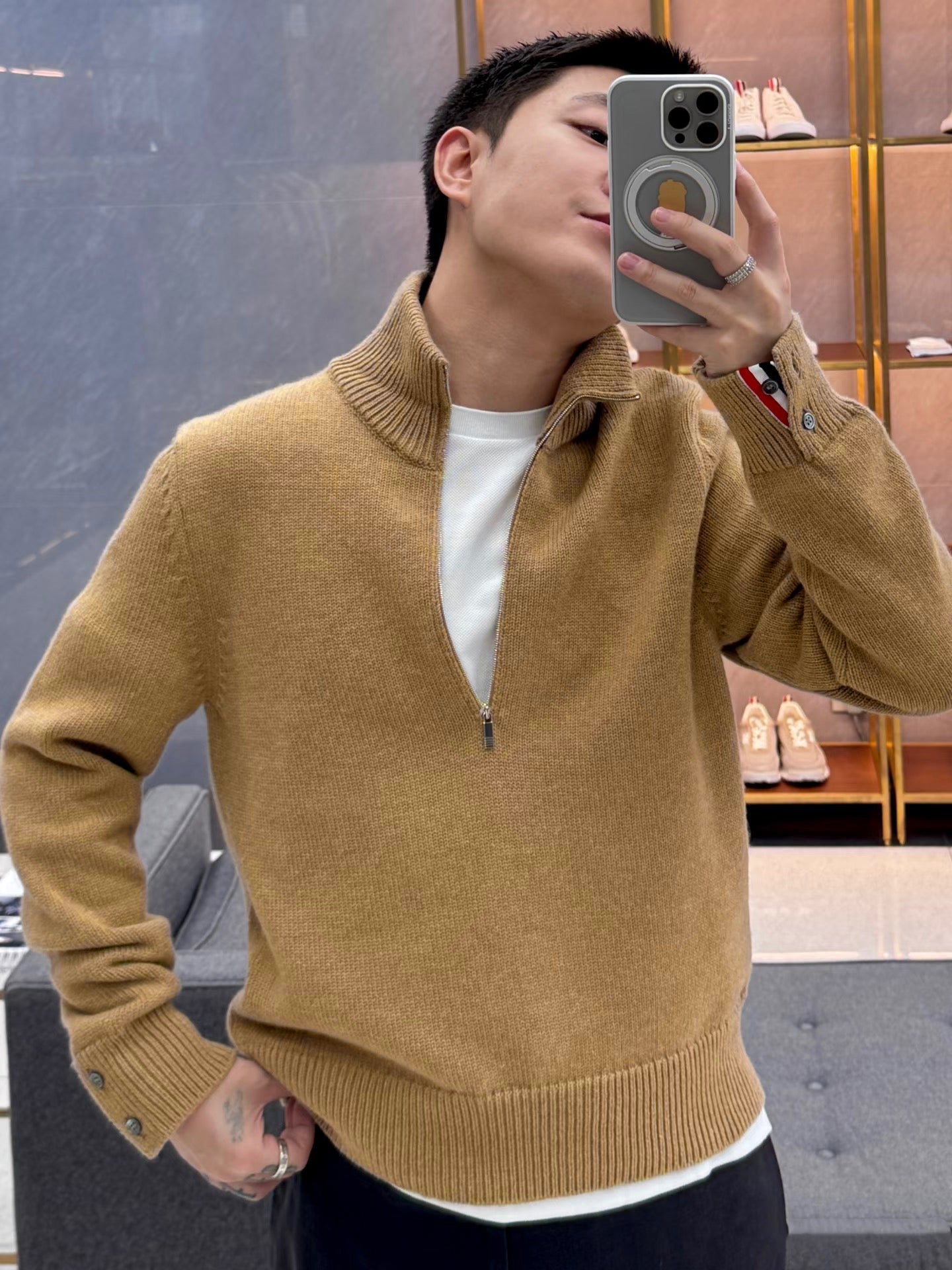 2025SS Goose Intarsia Sweater