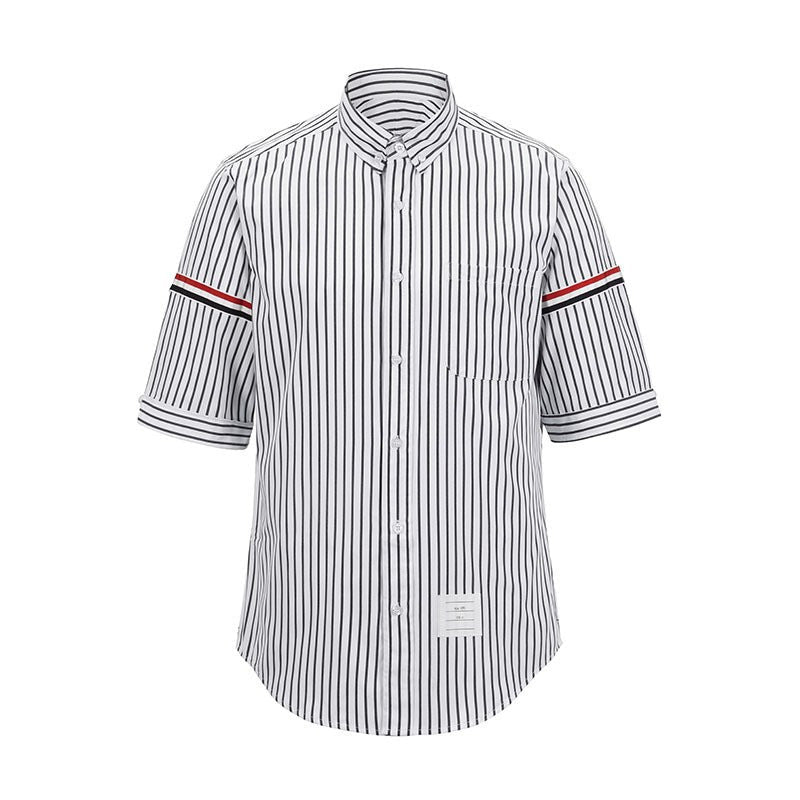 Thom Browne Spring Summer Unisex Pocket Webbing Short Sleeve Shirt
