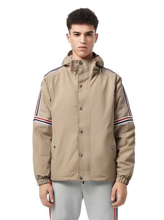 Thom Browne Men's windproof hooded work jacket