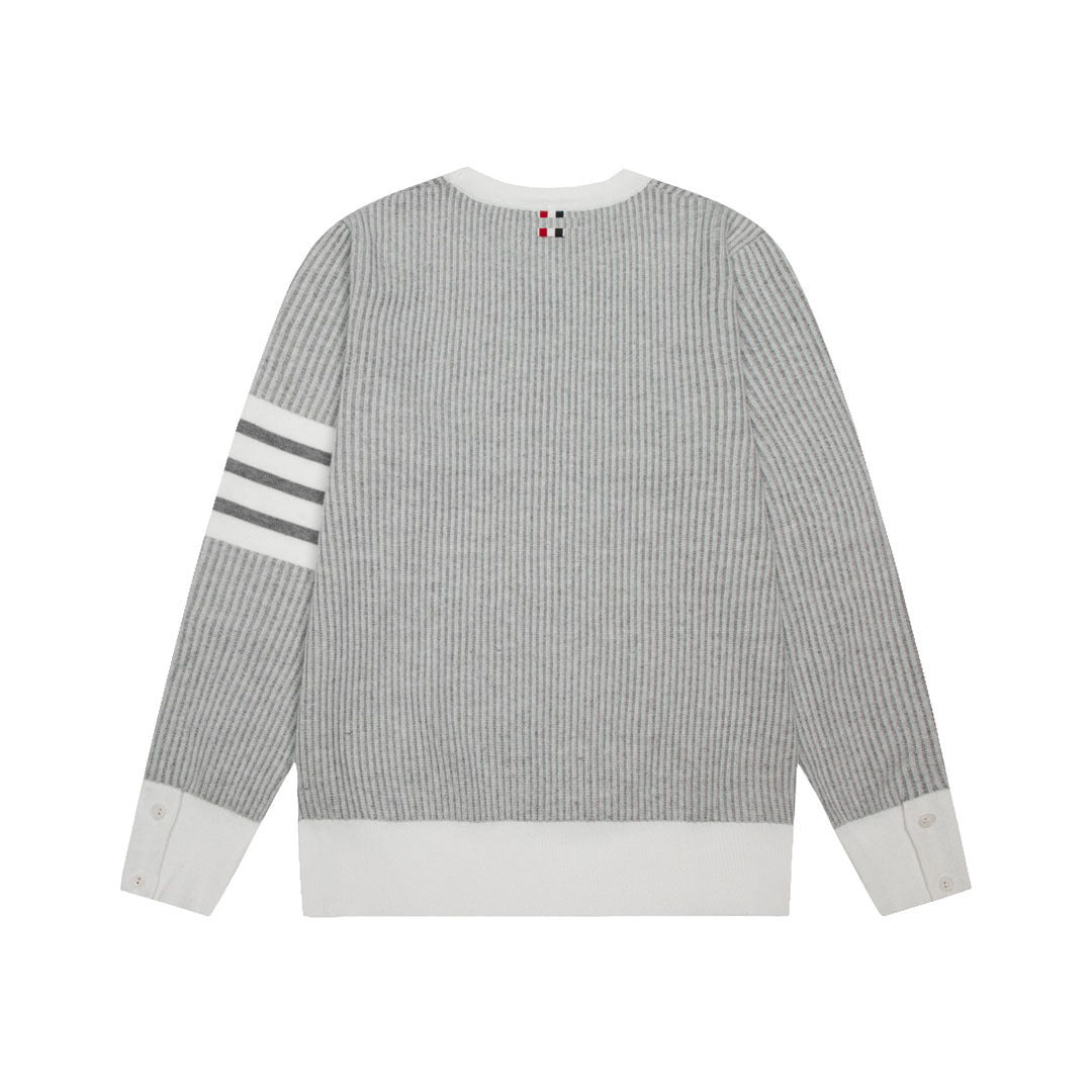 Thom Browne 2025 Colorblock Four-Bar Stripe Sweater