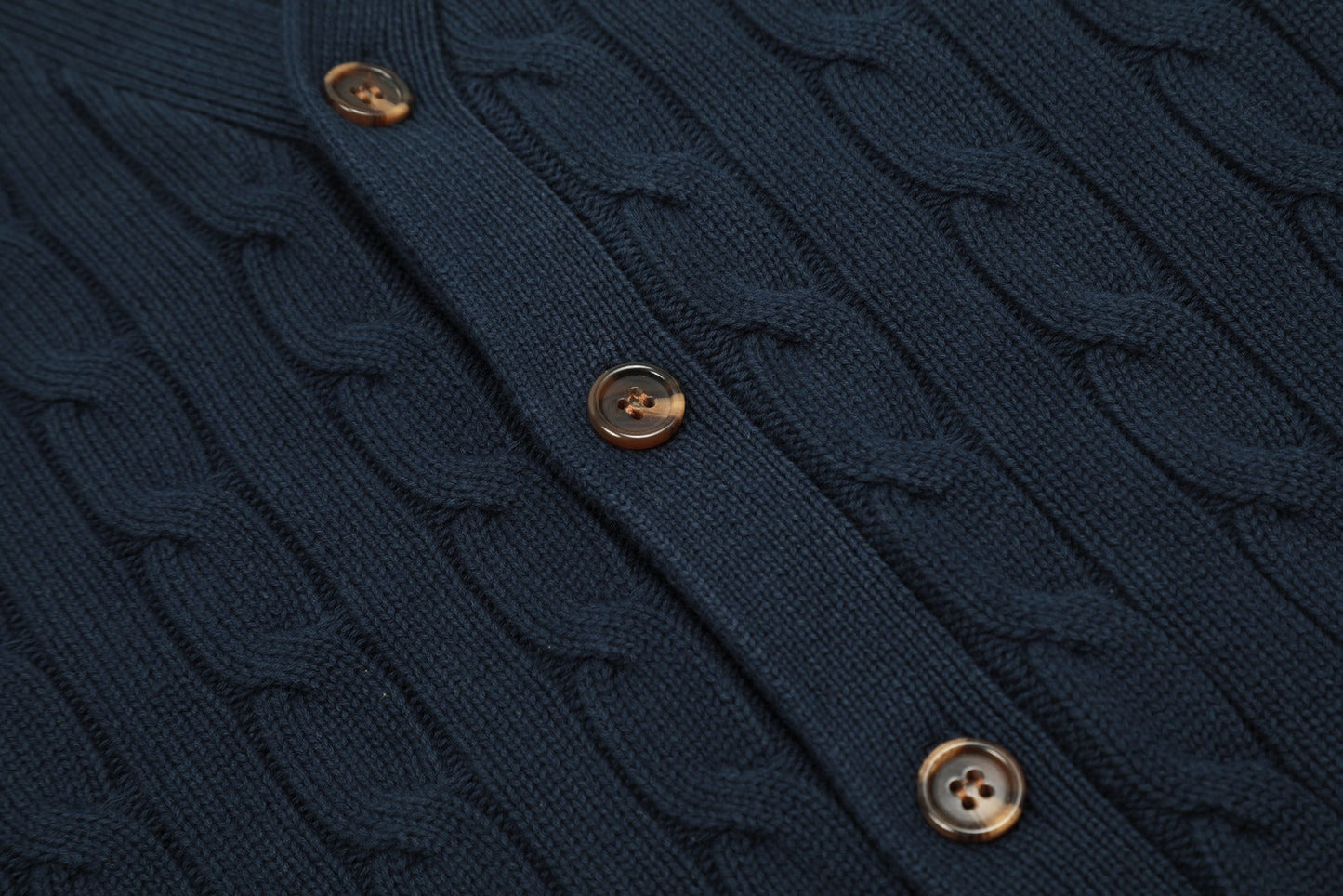 Ralph Lauren Unisex V-neck Cable Knit Cardigan