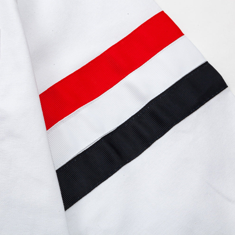Thom Browne  Spring Summer Men's White Shirt with Ribbon Detail