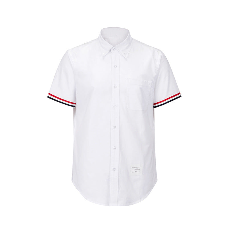 Thom Browne Spring Summer Unisex Zipper Short Sleeve Shirt