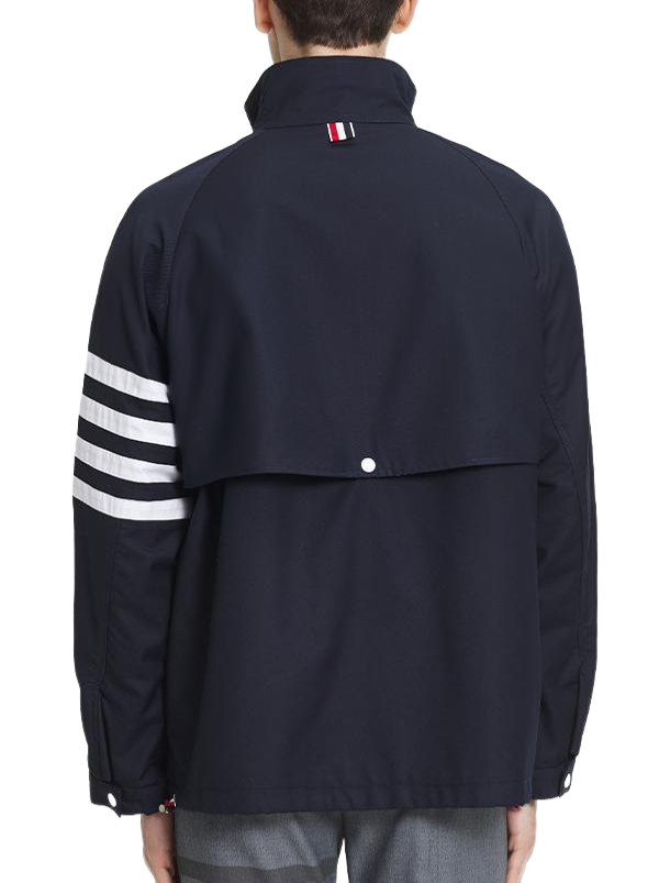 Thom Browne 2026SS Men's double zipper stand collar jacket