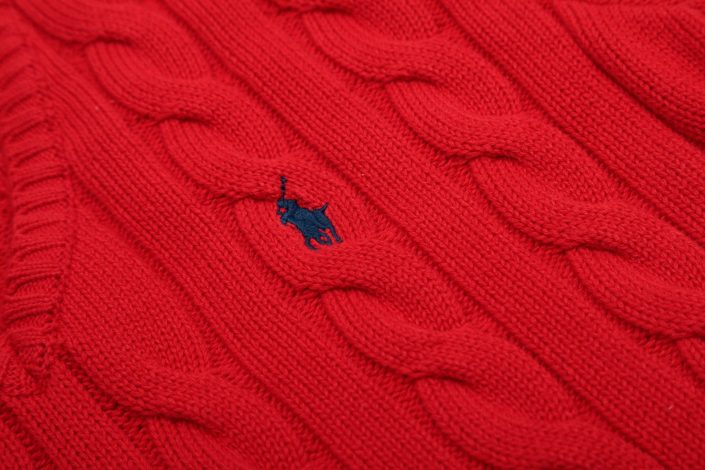 Ralph Lauren Women's Cable Knit Cotton Sweater