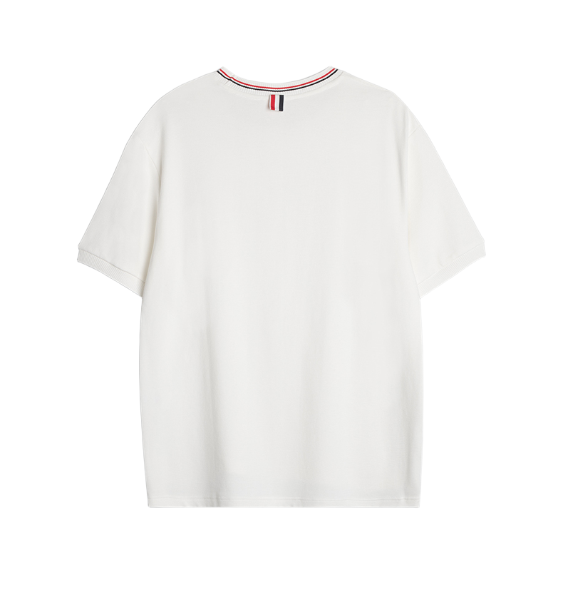 Thom Browne Water Ripple Crew Neck T-Shirt