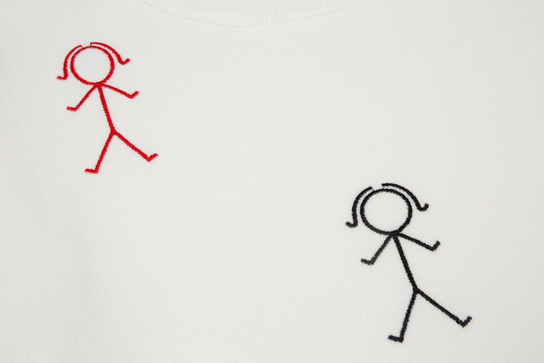 2025SS Stickman embroidered sweater