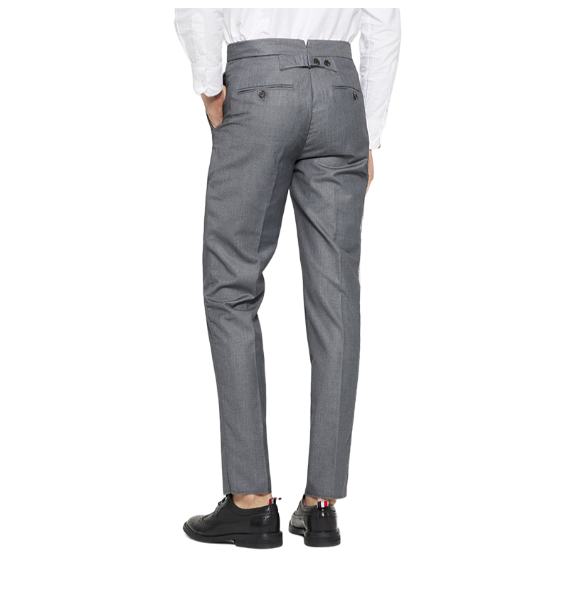Thom Browne Single-Side Webbing Suit Pants