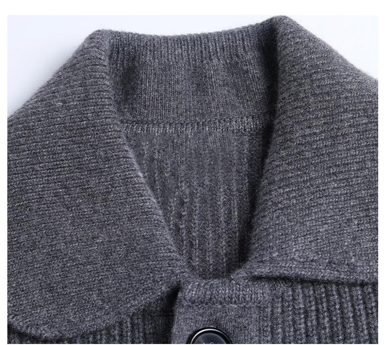 Thom Browne Men's double sleeve striped wool coat