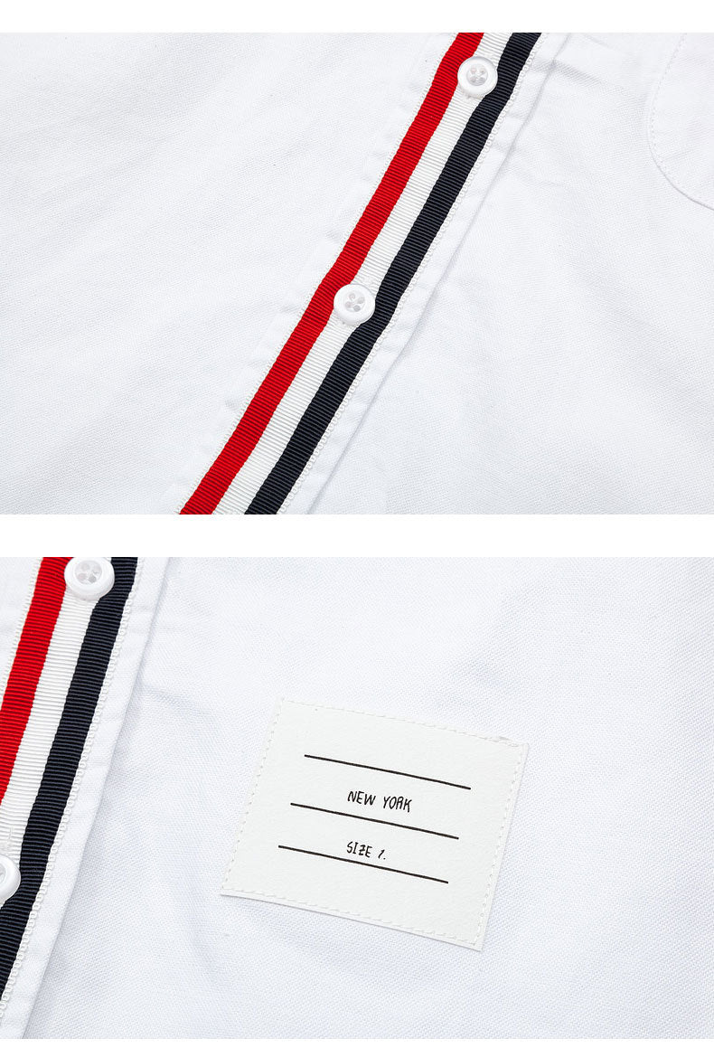 Thom Browne Spring Summer Men's Placket Ribbon Shirt