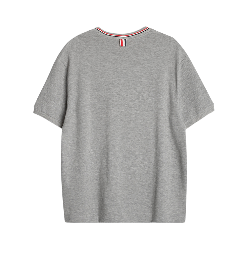 Thom Browne Water Ripple Crew Neck T-Shirt
